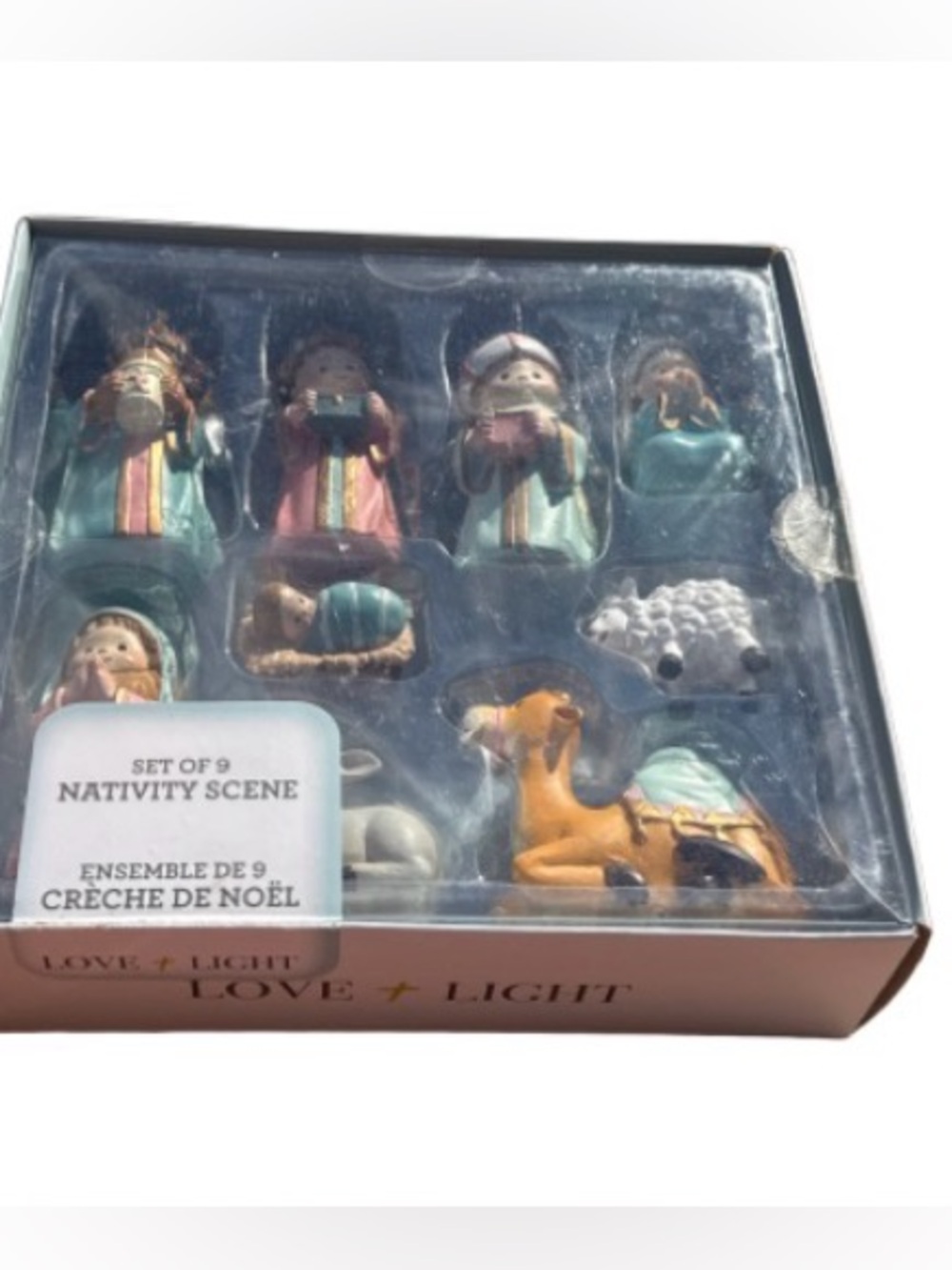Love & Light 9 piece children's boxed nativity set